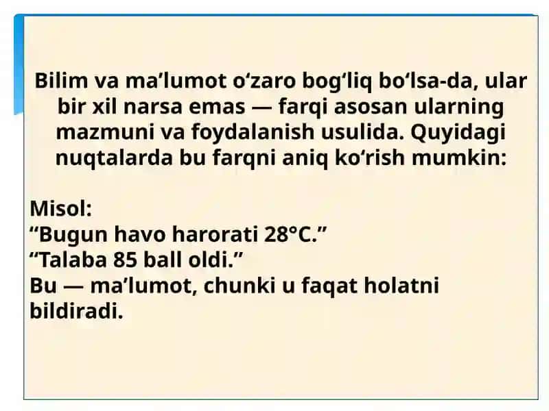 BILIM BILIMLAR OMBORI VA EKSPERT TIZIMLARI 4