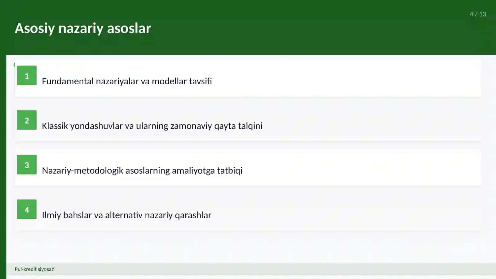 Pul-kredit siyosati 4