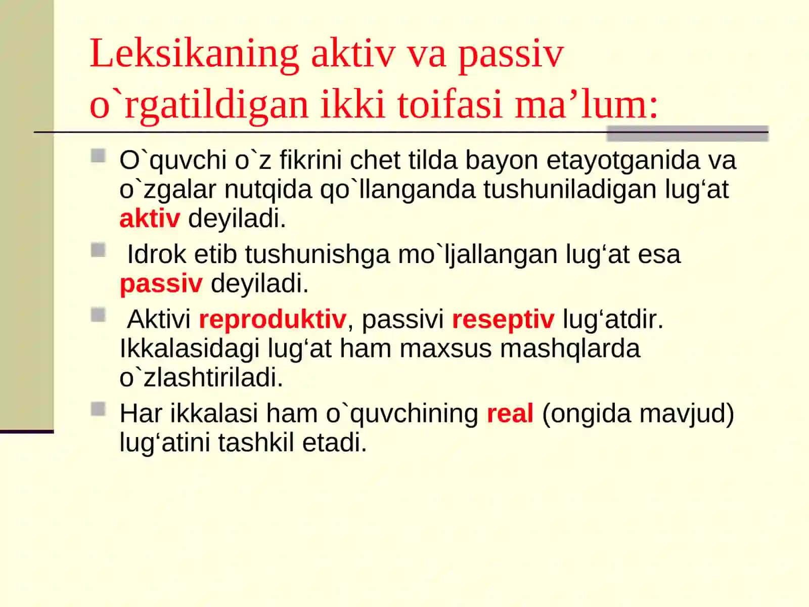 Til materiallarini o‘rgatish mazmuni 4