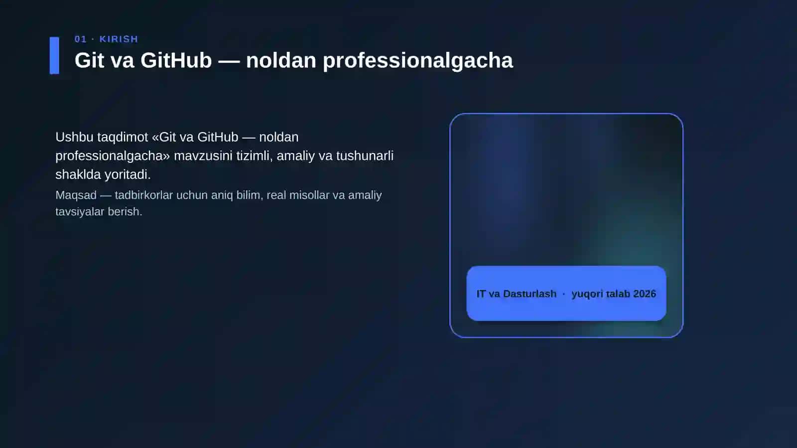 Git va GitHub — noldan professionalgacha 4