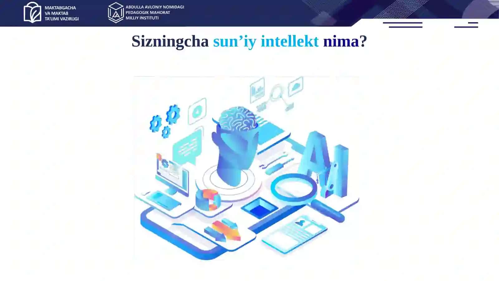 TA’LIMDA SUN’IY INTELLEKT TEXNOLOGIYALARI 4