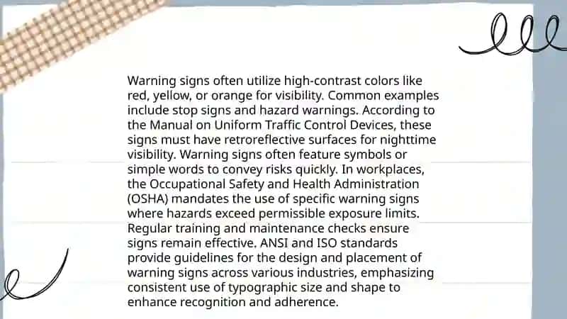 A brief explanation of Road signs 4