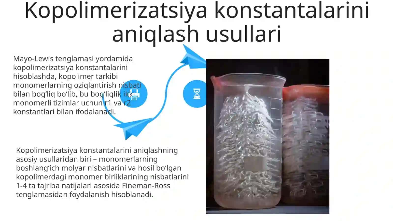 Kopolimerizatsiya konstantalarini aniqlash usullari 4
