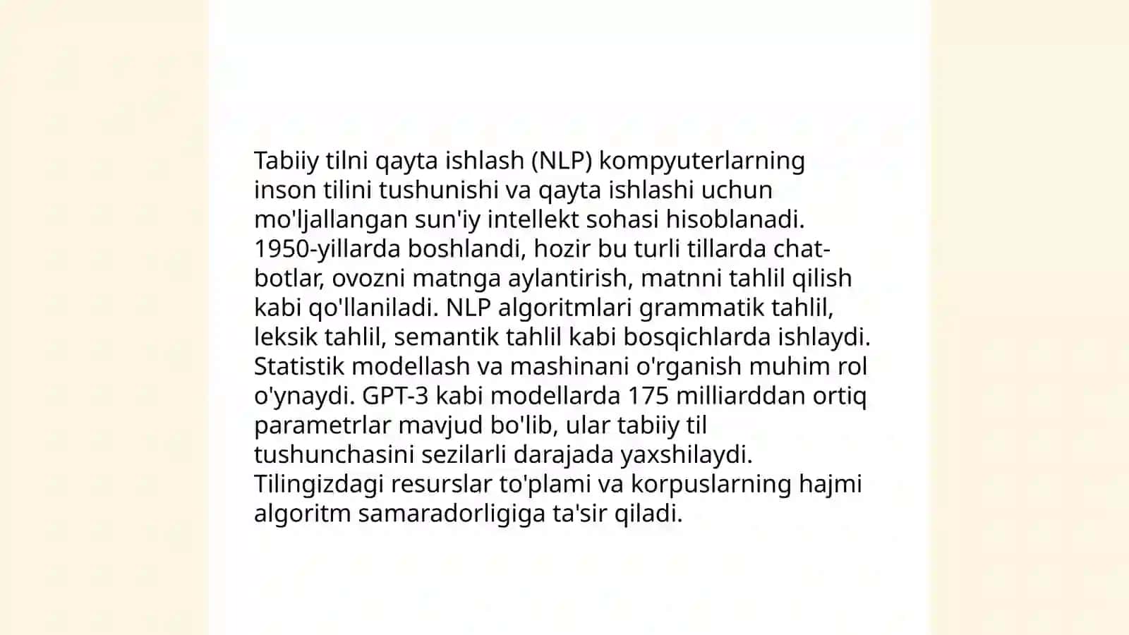 Kompyuter lingvistikasi. Etnolingvistika 4