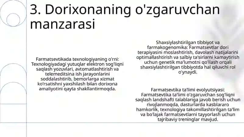 Farmatsevtika TaʼLimini Rivojlanishi 4