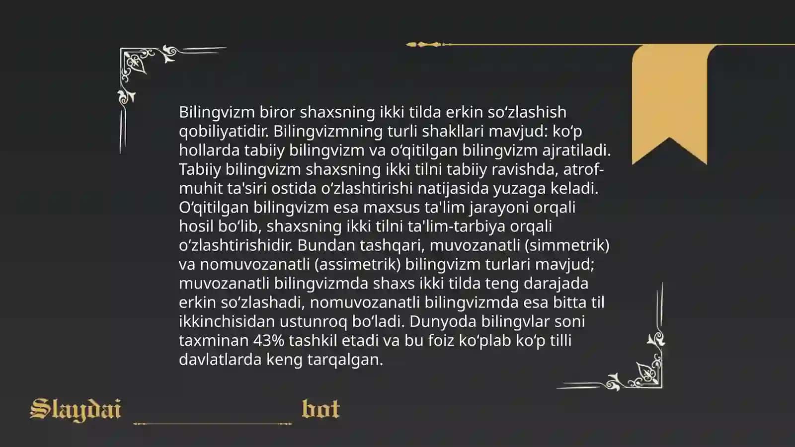 Bilingvizmning ta'rifi 4