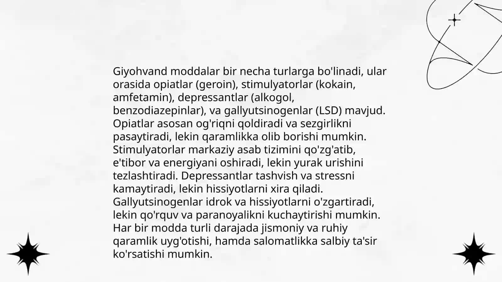 Giyohvandlik va uning inson salomatligiga ta'sirlari 4