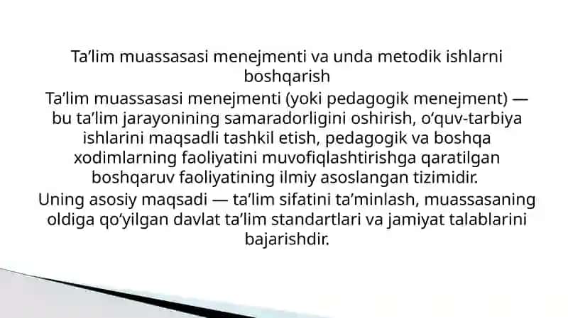 Taʼlim muassasasi menejmenti 4