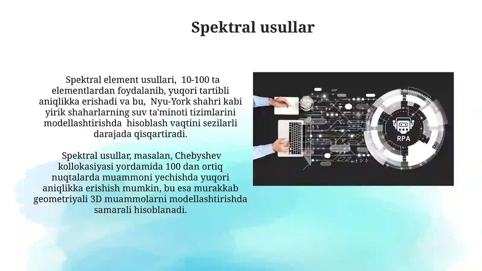 Tarqalgan Parametrli Sistemalar Modellarning Numerik Simulyatsiyasi 4