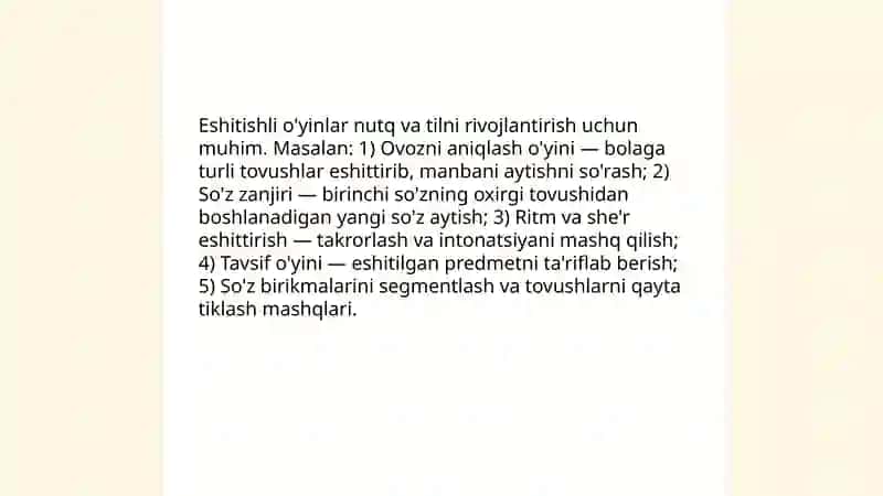 Braille harflarini o'rgatish mashg'ulotlari 4