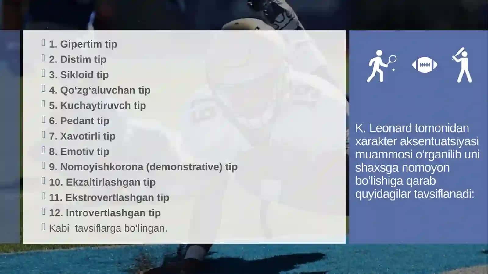 Xarakter va qobiliyat 4