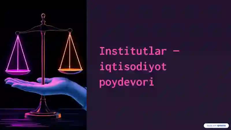 Iqtisodiy siyosatda institutlar va normativ qoidalar 4