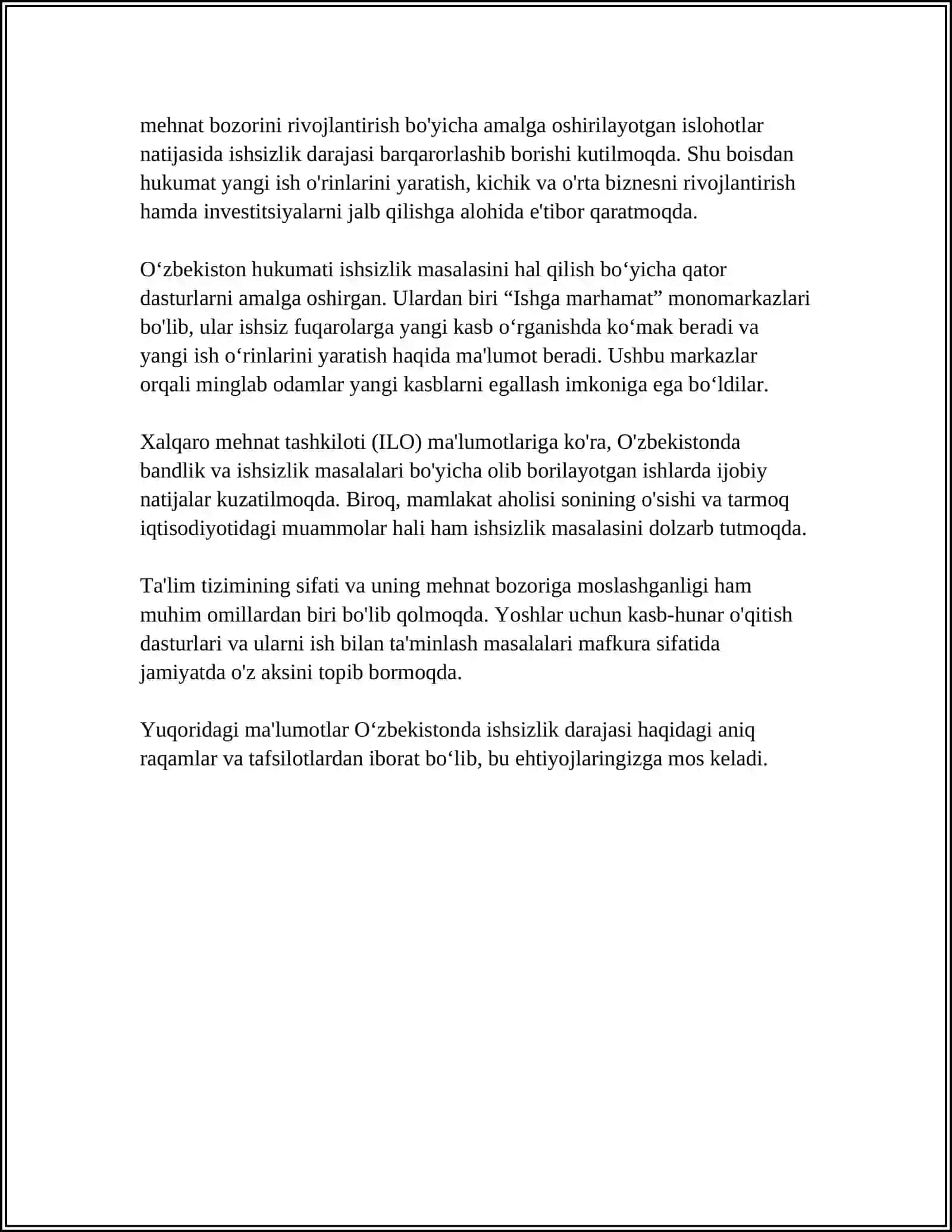 ONGSIZLIK MUAMMOSI 4