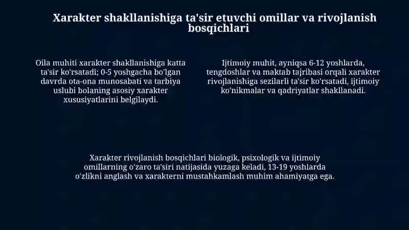 Xarakter va uning psixologik tavsifi 4