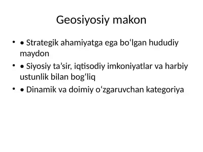 Geosiyosat fanidan 4