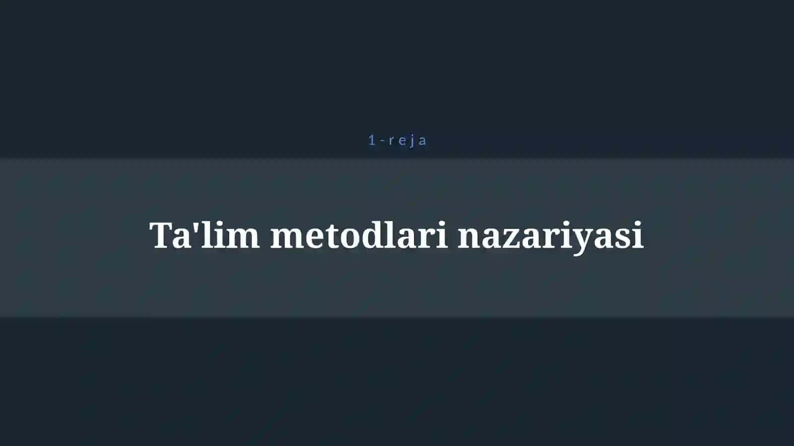 TA`LIM METODLARI VA ULARNING KLASSIFIKATSIYASI 4