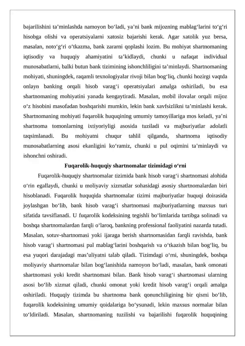 Bank hisob varag‘i shartnomasi 4