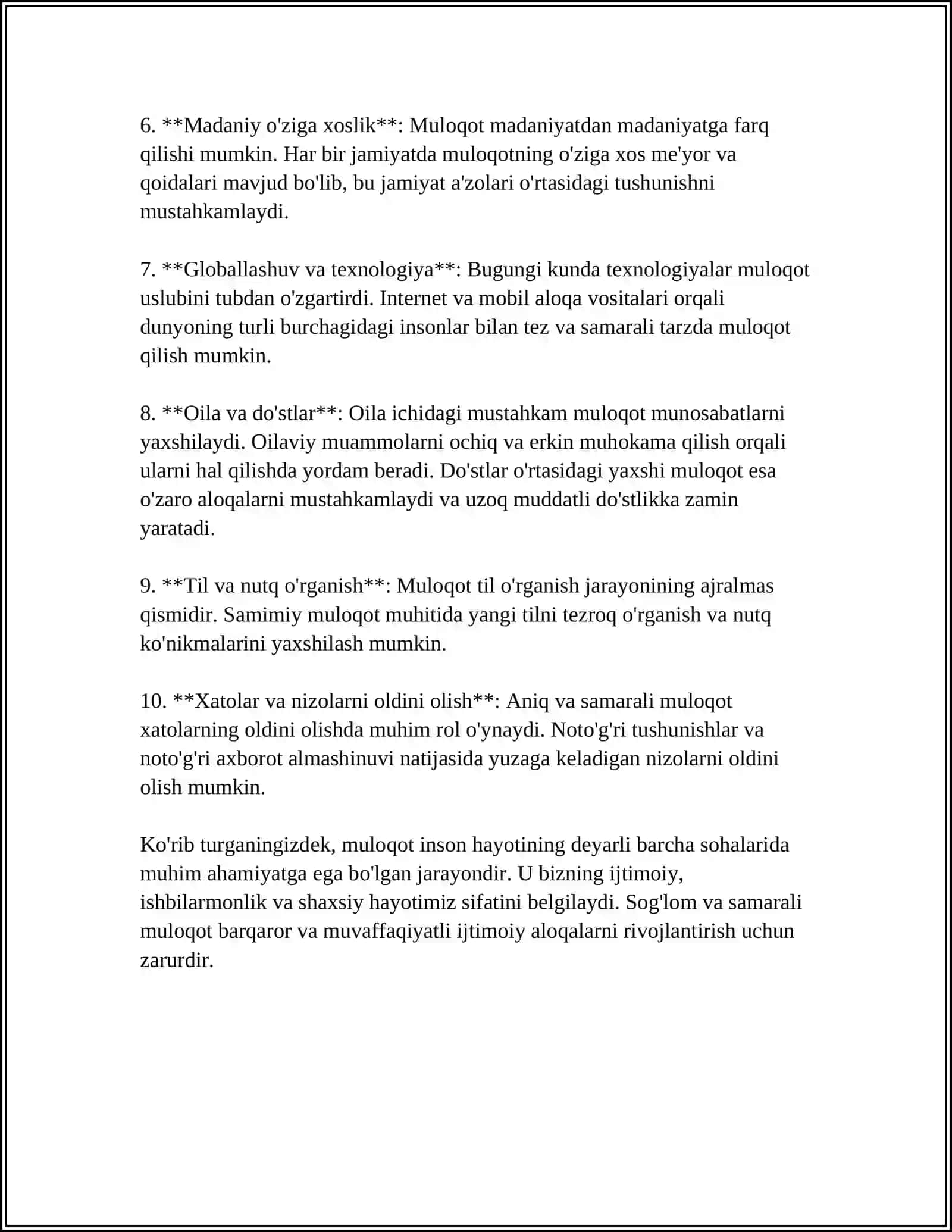 MULOQOT HAQIDA TUSHUNCHA 4