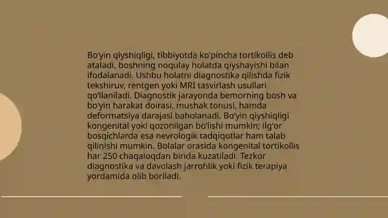 Boʻyin qiyshiqligidagi operatsiyalar 4