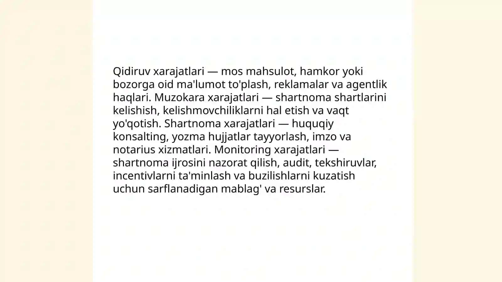 Transaktsiya xarajatlari 4