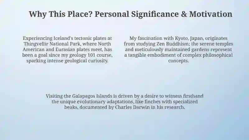 Describing a place I want to visit 4
