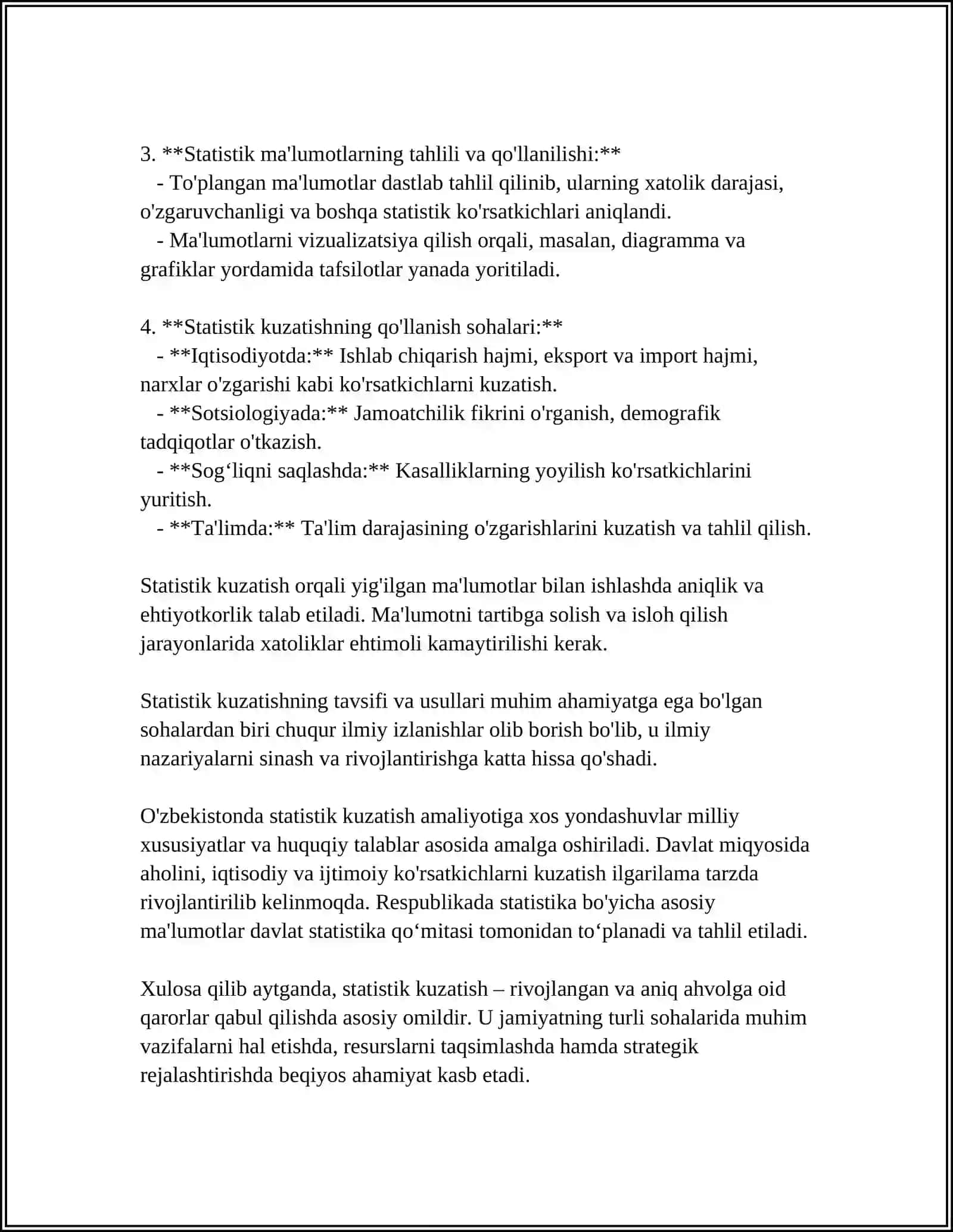 STATISTIK KUZATISH VA UNING BOSQICHLARI 4