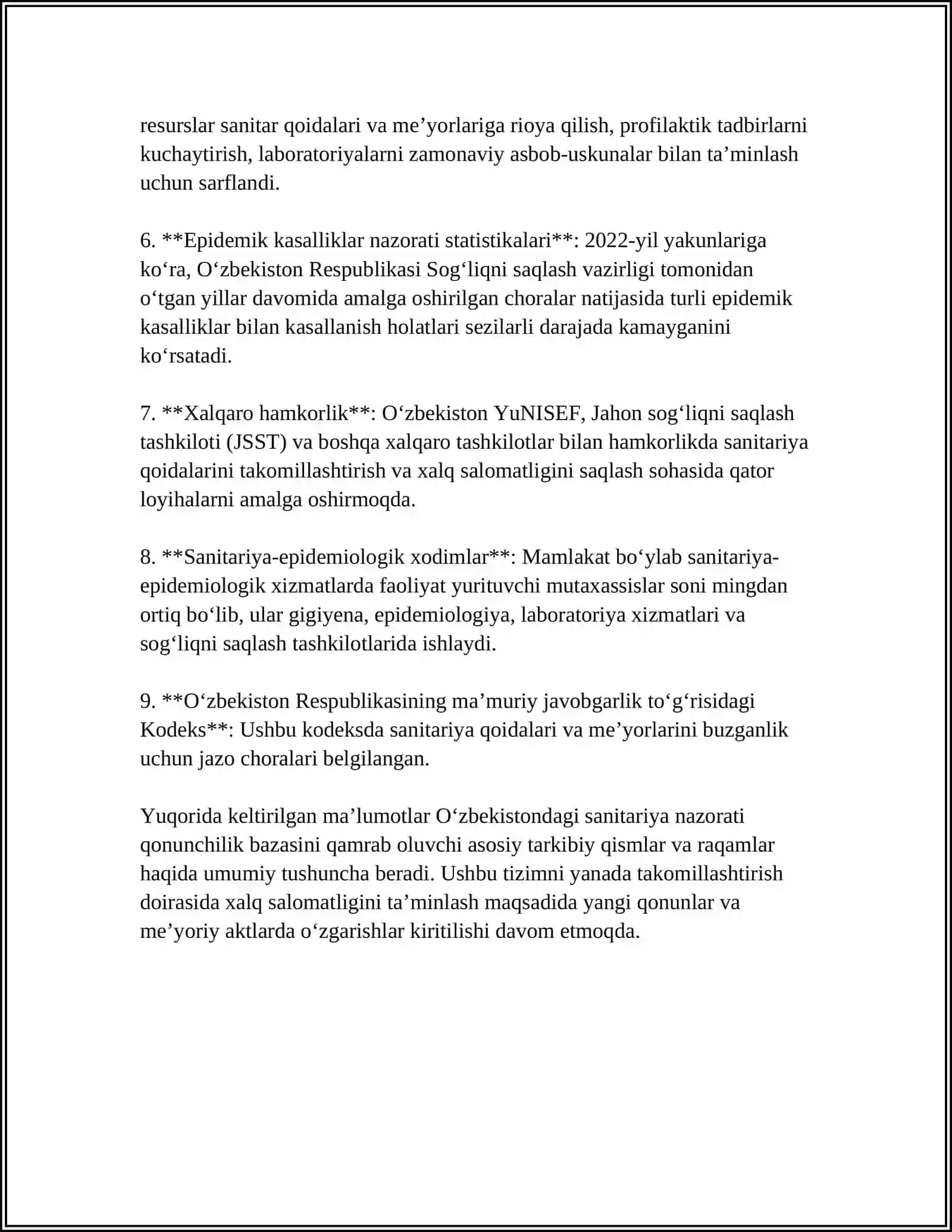SANITARIYA NAZORATINI TASHKIL QILISH 4
