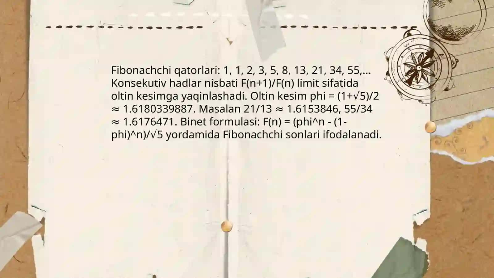 Oltin kesim va uning hayotda qoʻllanilishi 4