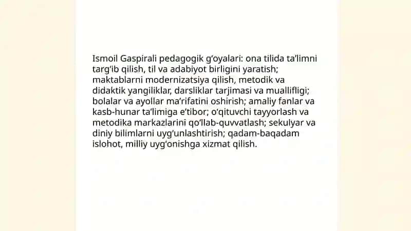 Jadid harakati va uning taʼlimga pedagogik taʼsiri 4