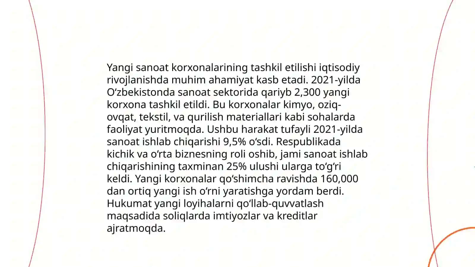 Mustaqillik yillarida sanoat sohasidagi oʻzgarishlar 4