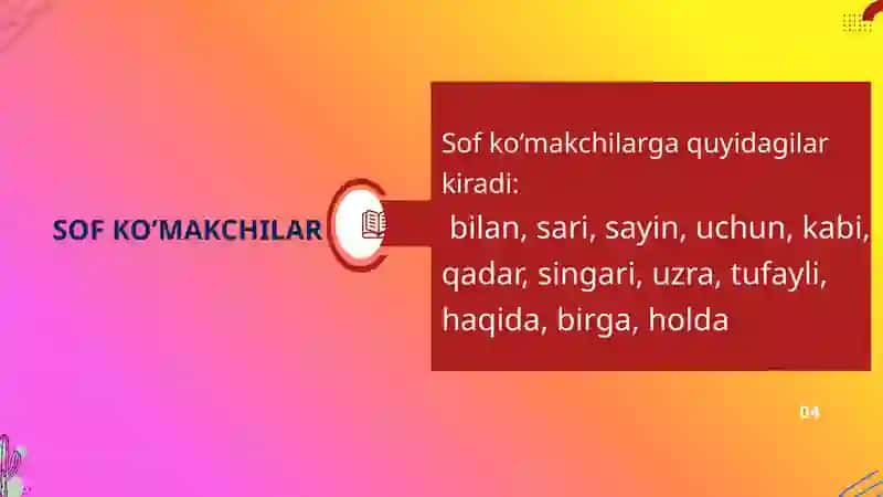Ko’makchilar 4