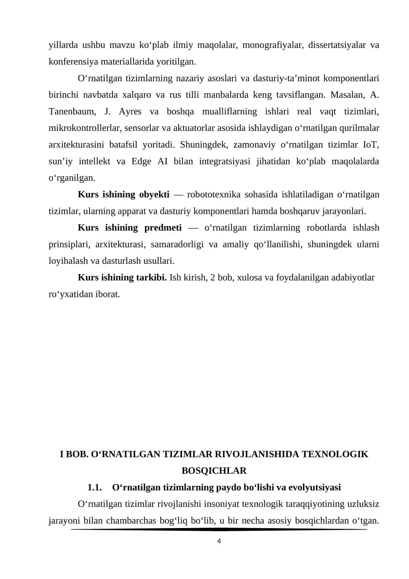 ROBOTOTEXNIKA SOHASIDA O'RNATILGAN TIZIMLAR 4