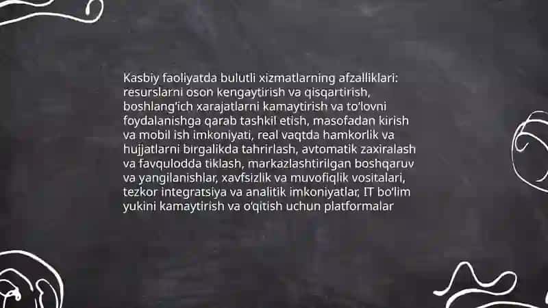 Bulutli texnologiyalar va ularning ta'limiy imkoniyatlari 4