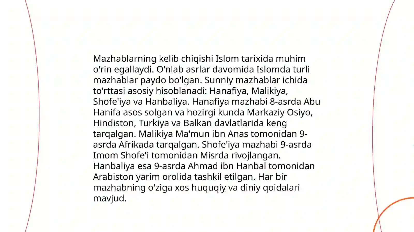 Islomdagi mazhablar 4