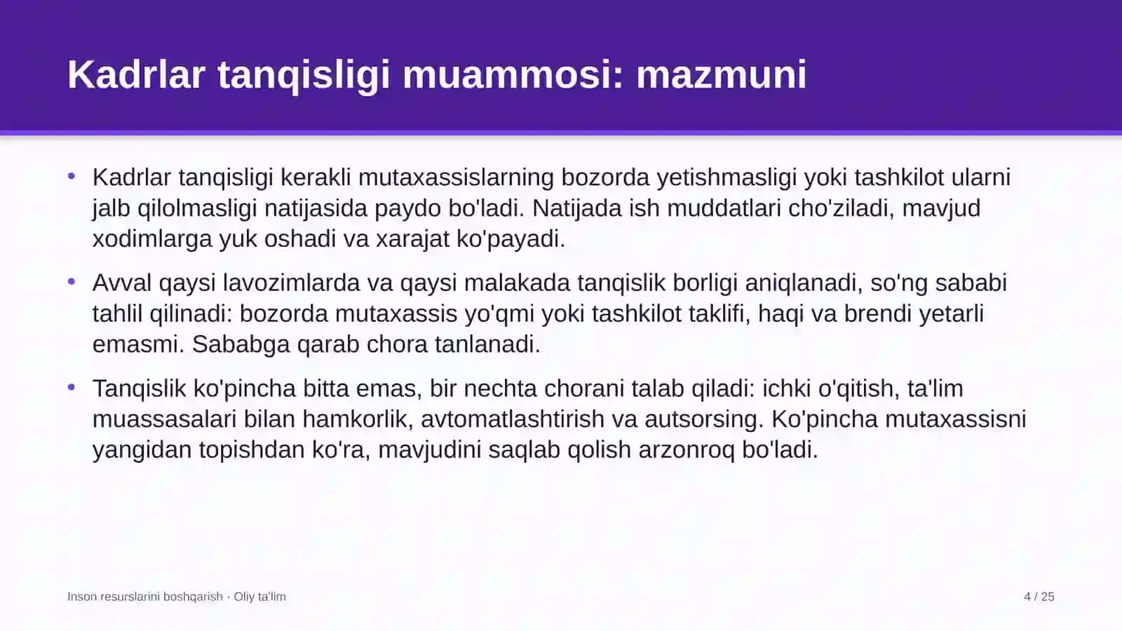 Ekologik nodavlat tashkilotlarda kadrlar tanqisligi muammosi 4