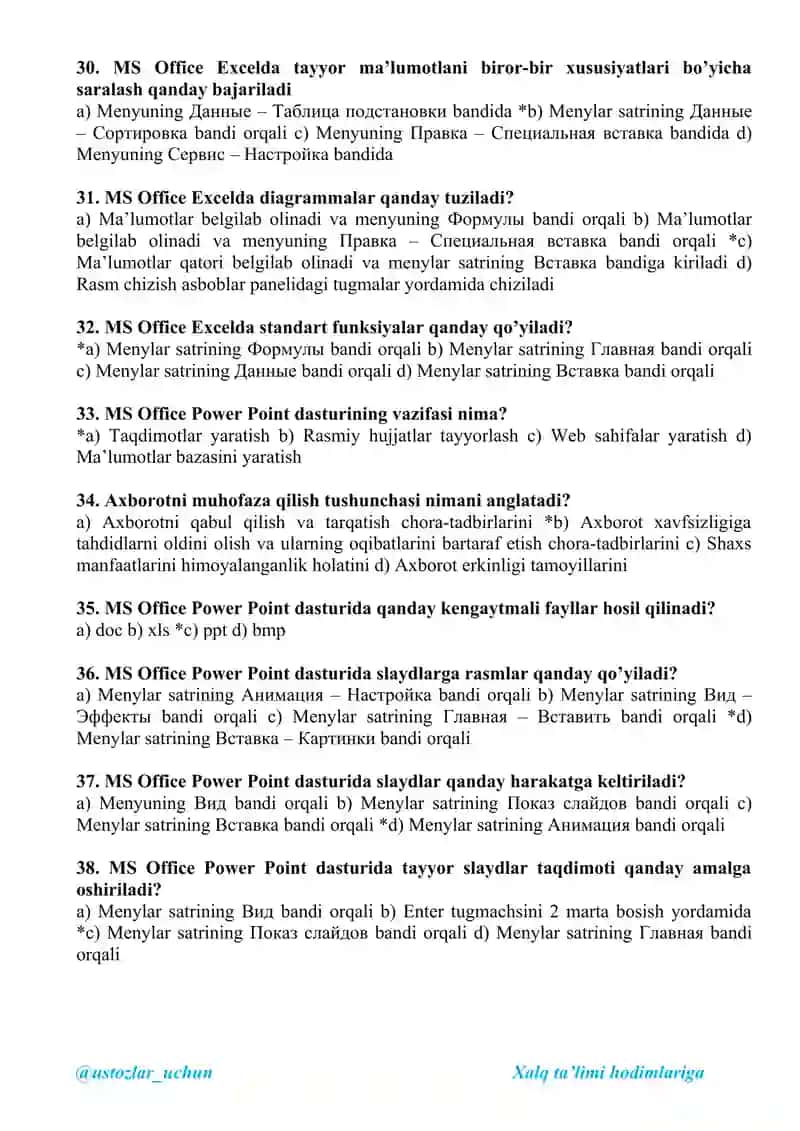 Axborot texnologiyalari 4