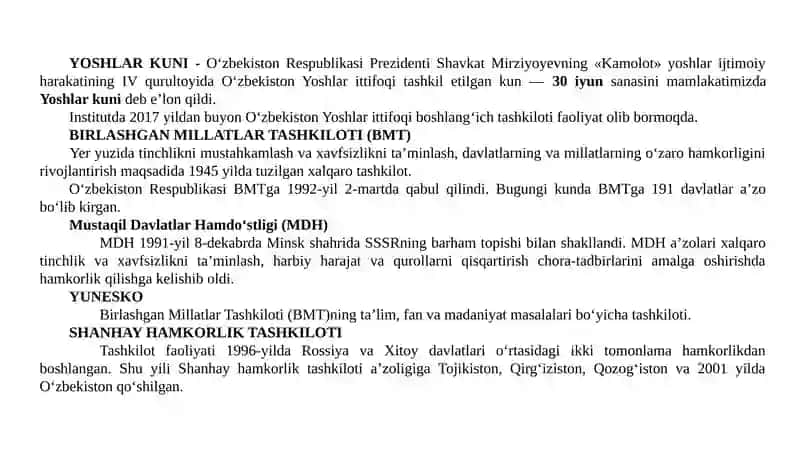 O‘zbekiston Respublikasi Konstitutsiyasi 4