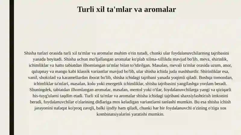 Shisha usullari va tayyorlash jarayoni 4
