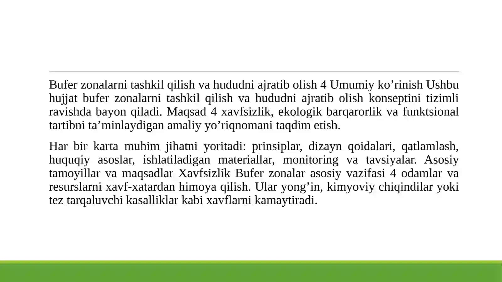 Bufer zonalar tushunchasi va uning ahamiyati 4