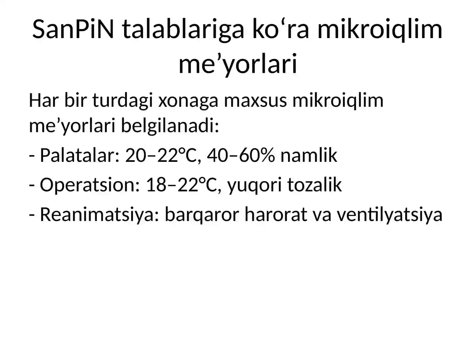 Mikroiqlimning asosiy omillari 4