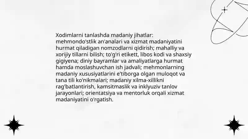 Mehmonxonada xizmat madaniyati 4