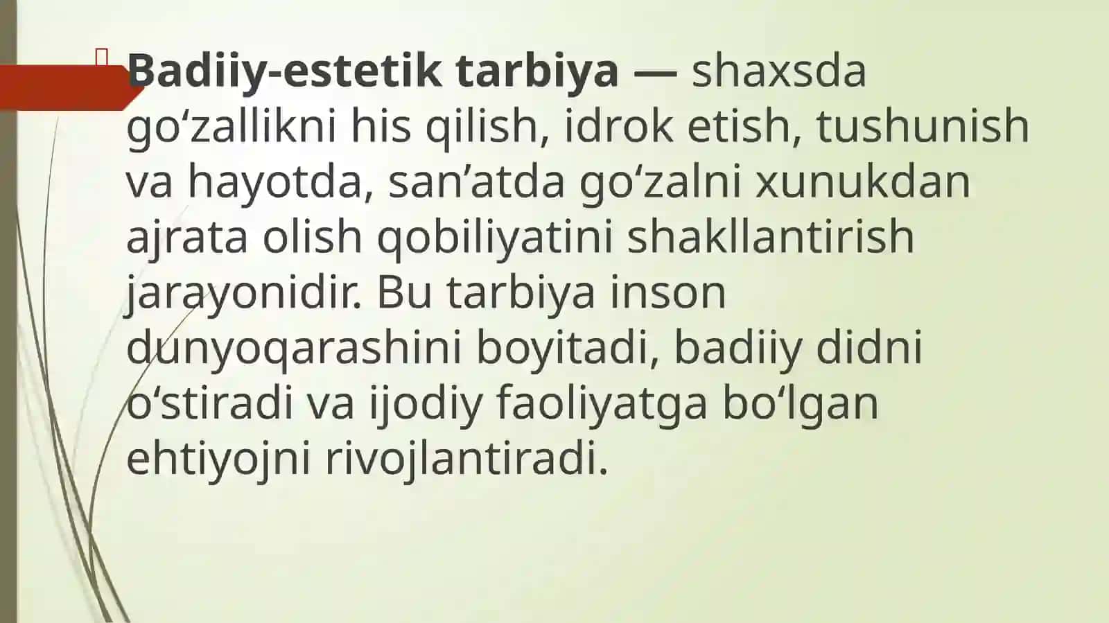Badiiy-estetik tarbiya 4