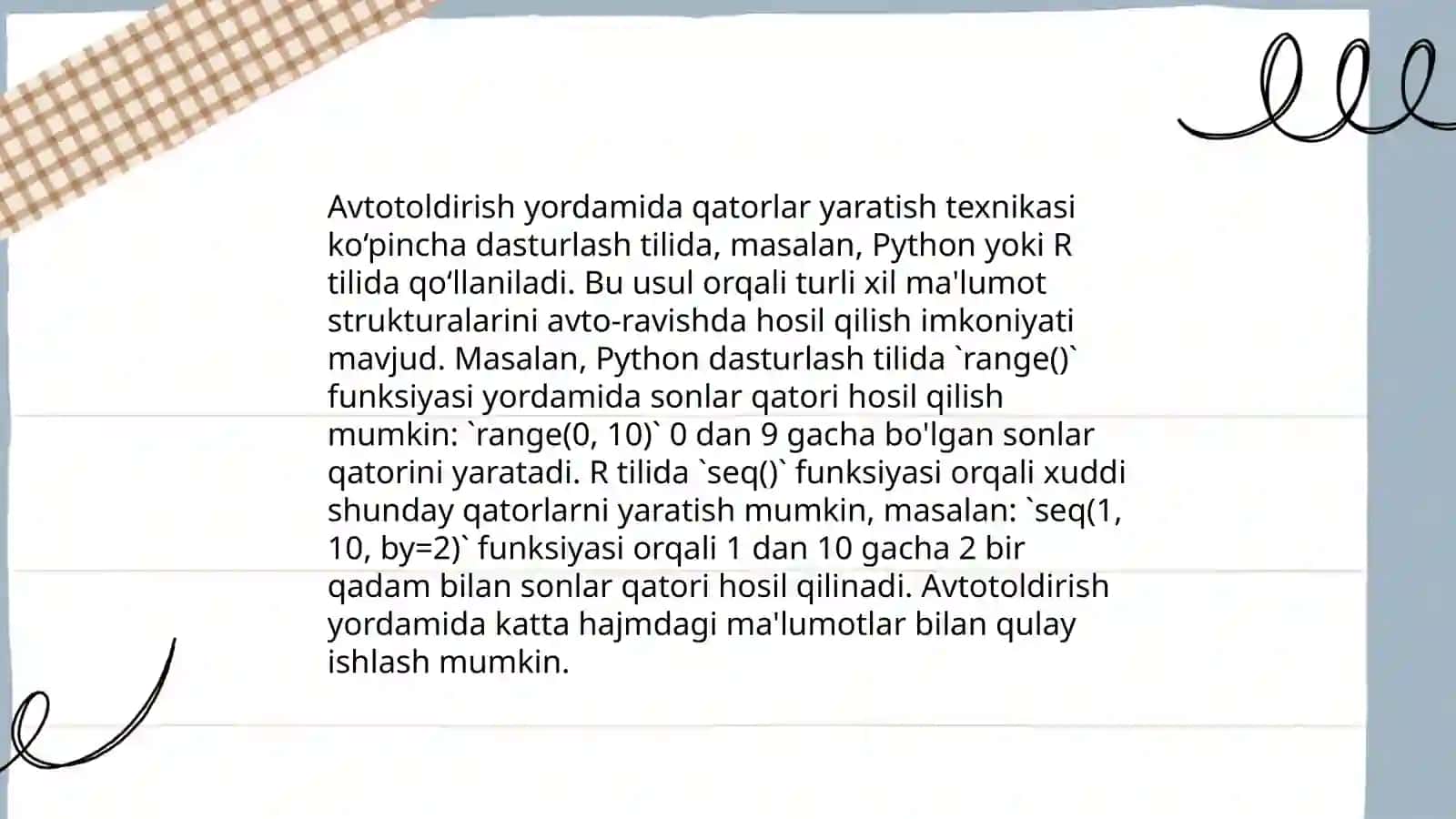 Excel dasturida avtotoldirishlar va avtohisoblashlar 4