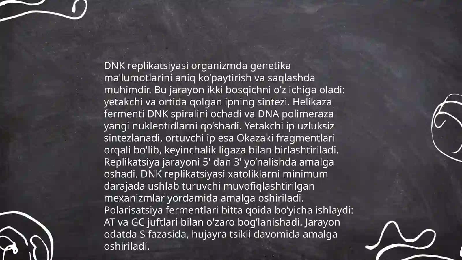 Hayotning molekulyar asoslari 4