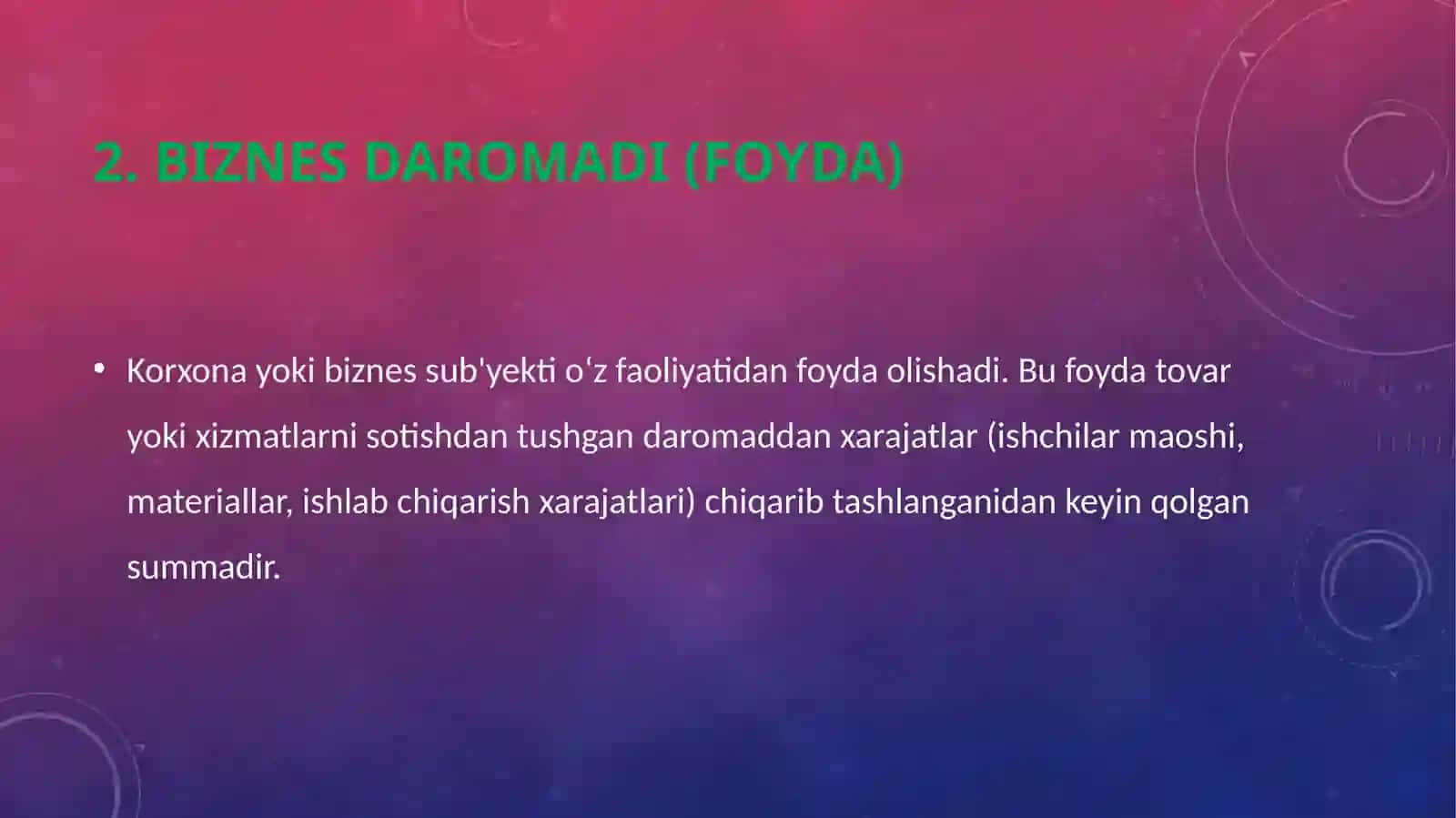 daromad:shakllanishi,hisobgaolishvamoliyaviyhisobotdaaksettirish 4