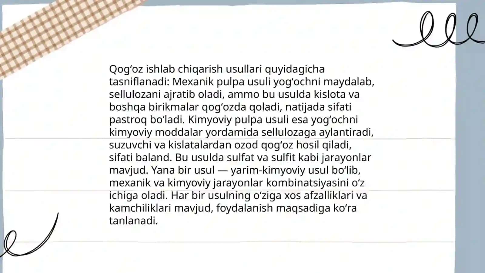 Selluloza ishlab chiqarish jarayoni 4