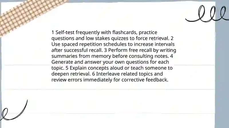 Memory improvements and note-taking strategies 4