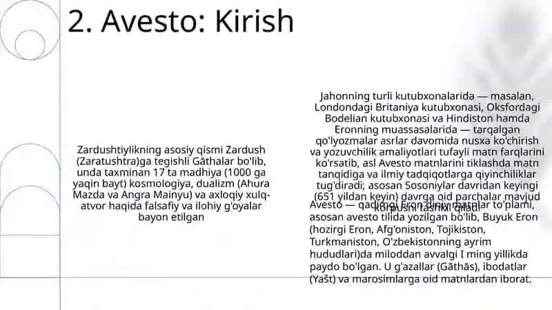 Avesto kitobi haqida 4