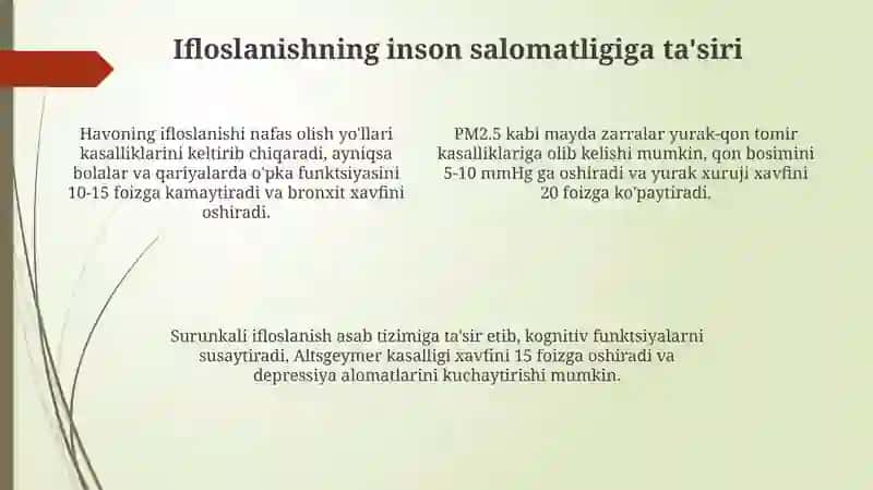 Havoning ifloslanishi va uni bartaraf qilish yoʻllari 4