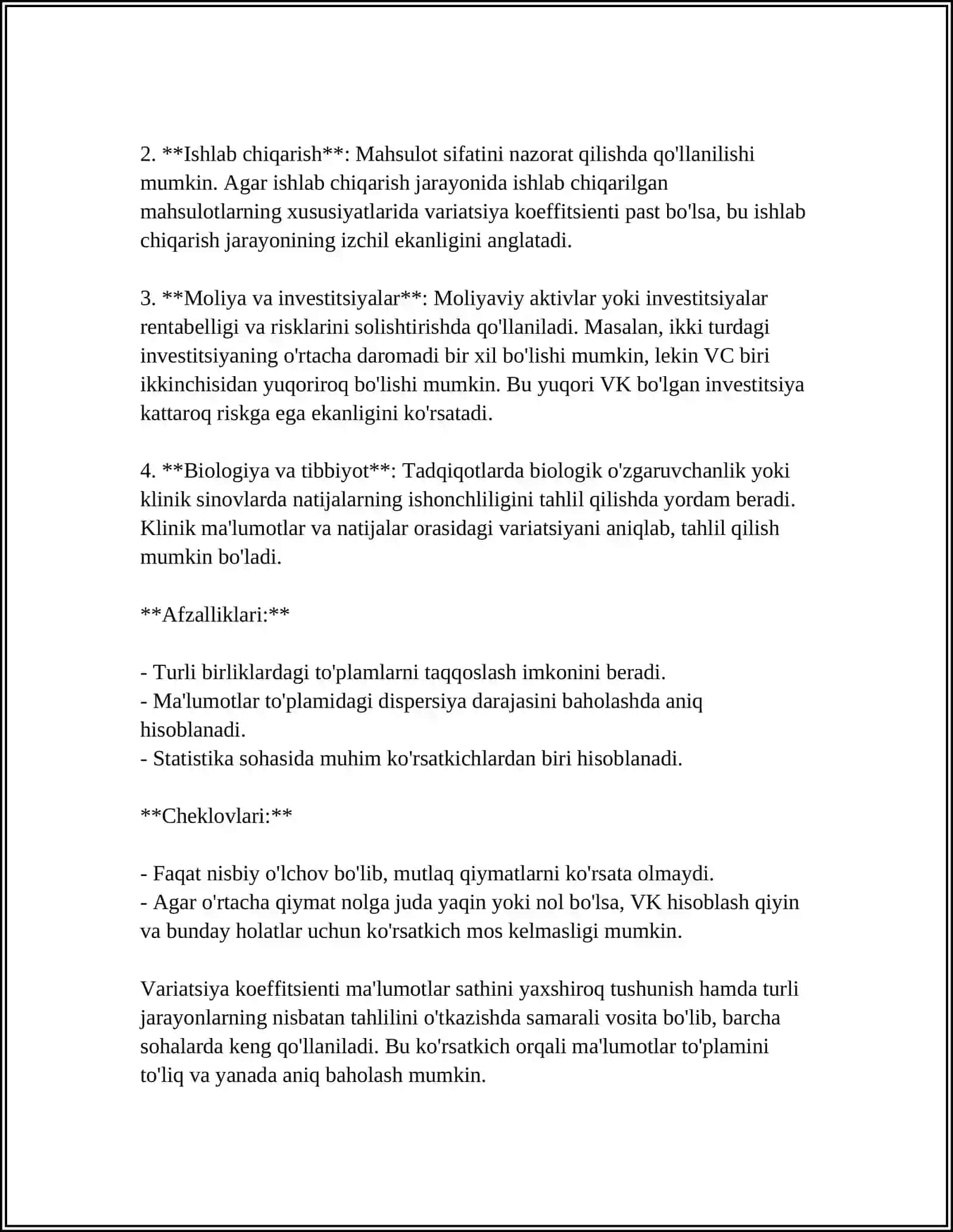 VARIATSIYA KOEFFITSIENTLARI 4